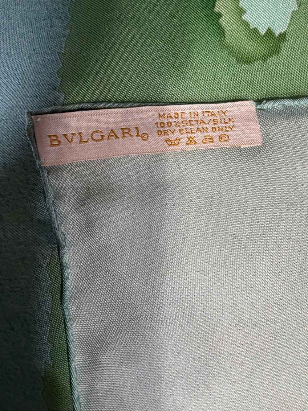 Bulgari Green & Mint Luxury Scarf